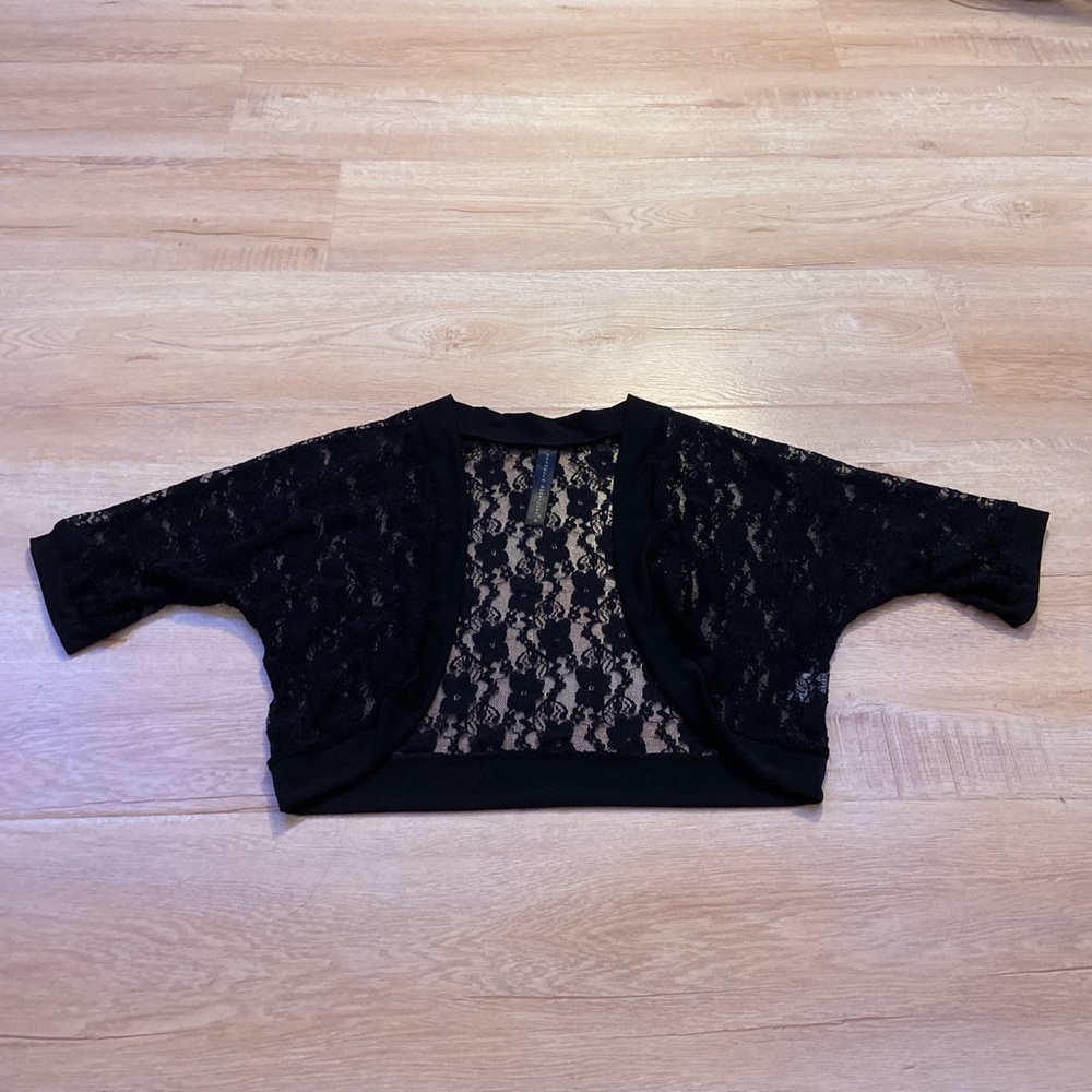 Black Lace Cardigan